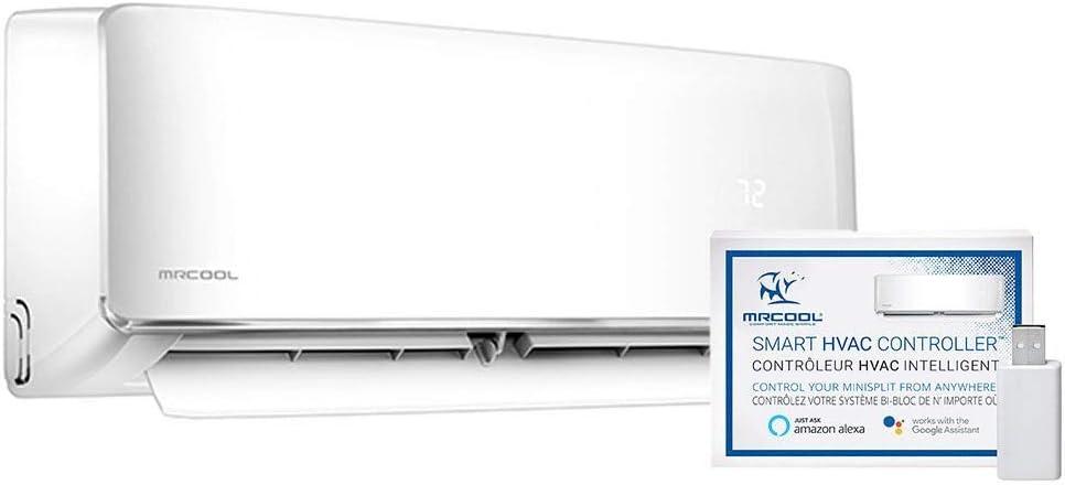 White 12,000 BTU Ductless Heat Pump Split System with Remote