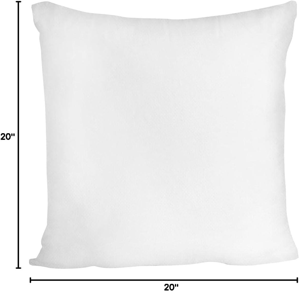 Pillow Insert 20" x 20" Polyester Filled Premium Fabric Cover