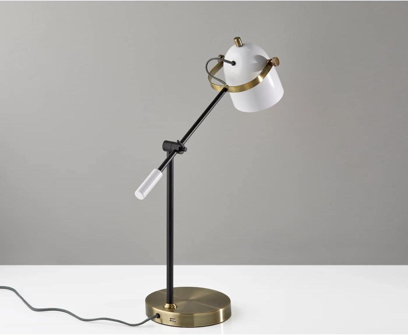 Kenneth Metal USB Task Table Lamp (29")