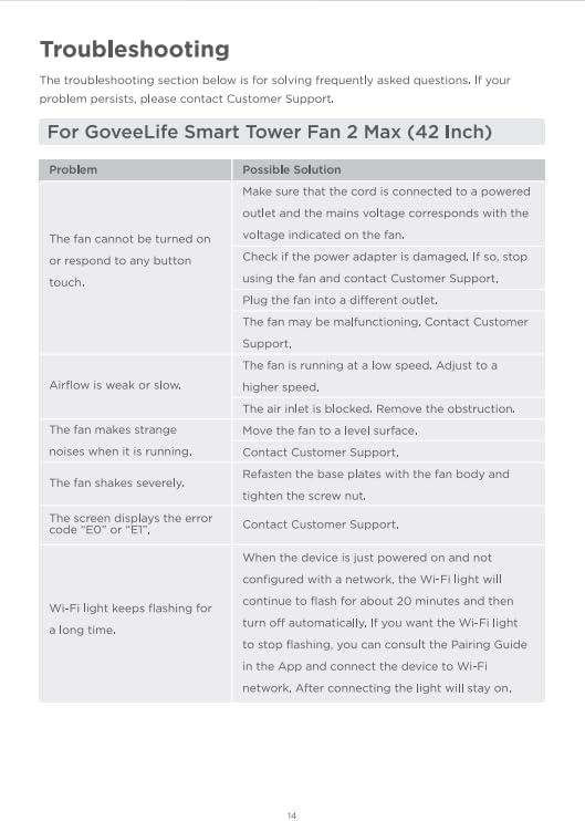GoveeLife 42'' Tower Fan for Bedroom, Smart Floor Fans with 150° Adjustable Oscillating, APP & Voice Control, 5 Modes 12 Speeds up to 26ft/s, 24H Timer, 27dB Quiet Fan for Cooling Home Office Black