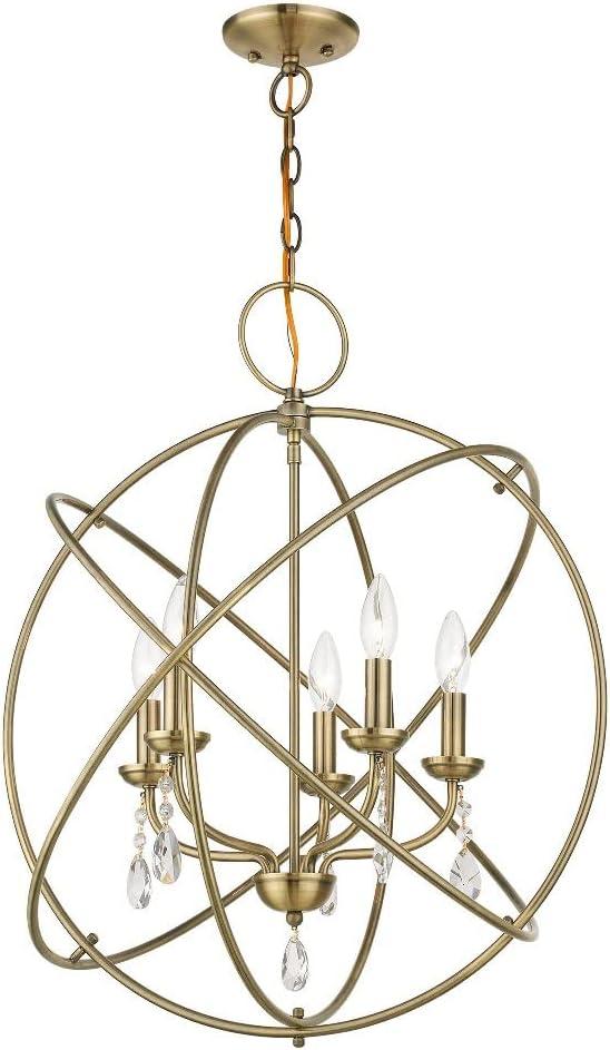 Livex Lighting Aria 5 - Light Chandelier in  Black
