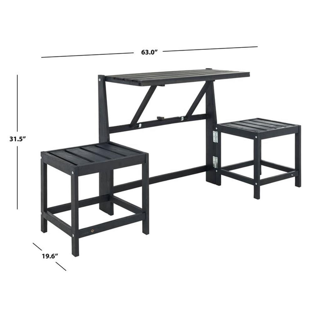 Belamy Transformer Bench - Outdoor - PAT6752 - Dark Slate Gray - Safavieh