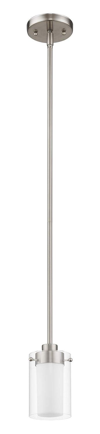 1540-91-Livex Lighting-Manhattan - 1 Light Mini Pendant in Contemporary Style - 5 Inches wide by 8 Inches high     -Traditional Installation