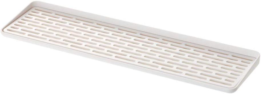 White Plastic Sink Side Glass Drainer Tray