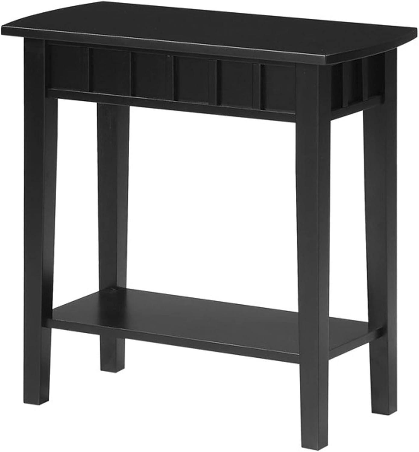 Convenience Concepts Dennis End Table with Shelf, Mahogany