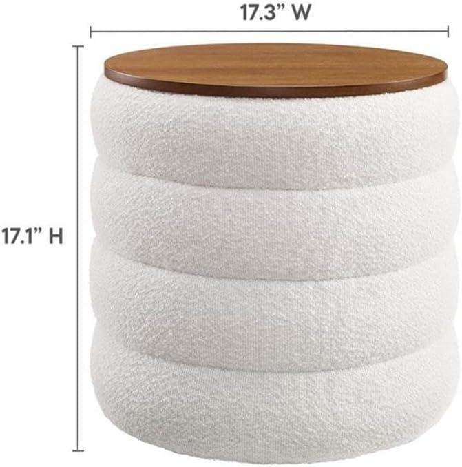 Modway Modway Mezzo 17.3" Wide Round Storage Ottoman