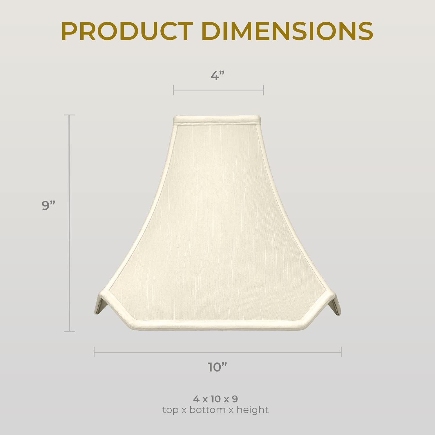 Royal Designs Pagoda Basic Lamp Shade, Eggshell, 4 x 10 x 9
