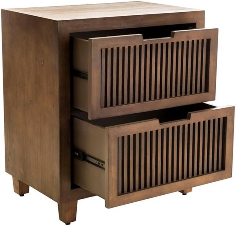 Adore Decor Sawyer 2-Drawer Cabinet