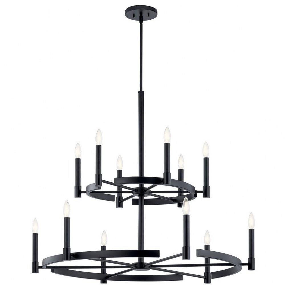 Kichler Lighting Tolani 12 - Light Chandelier in  Black