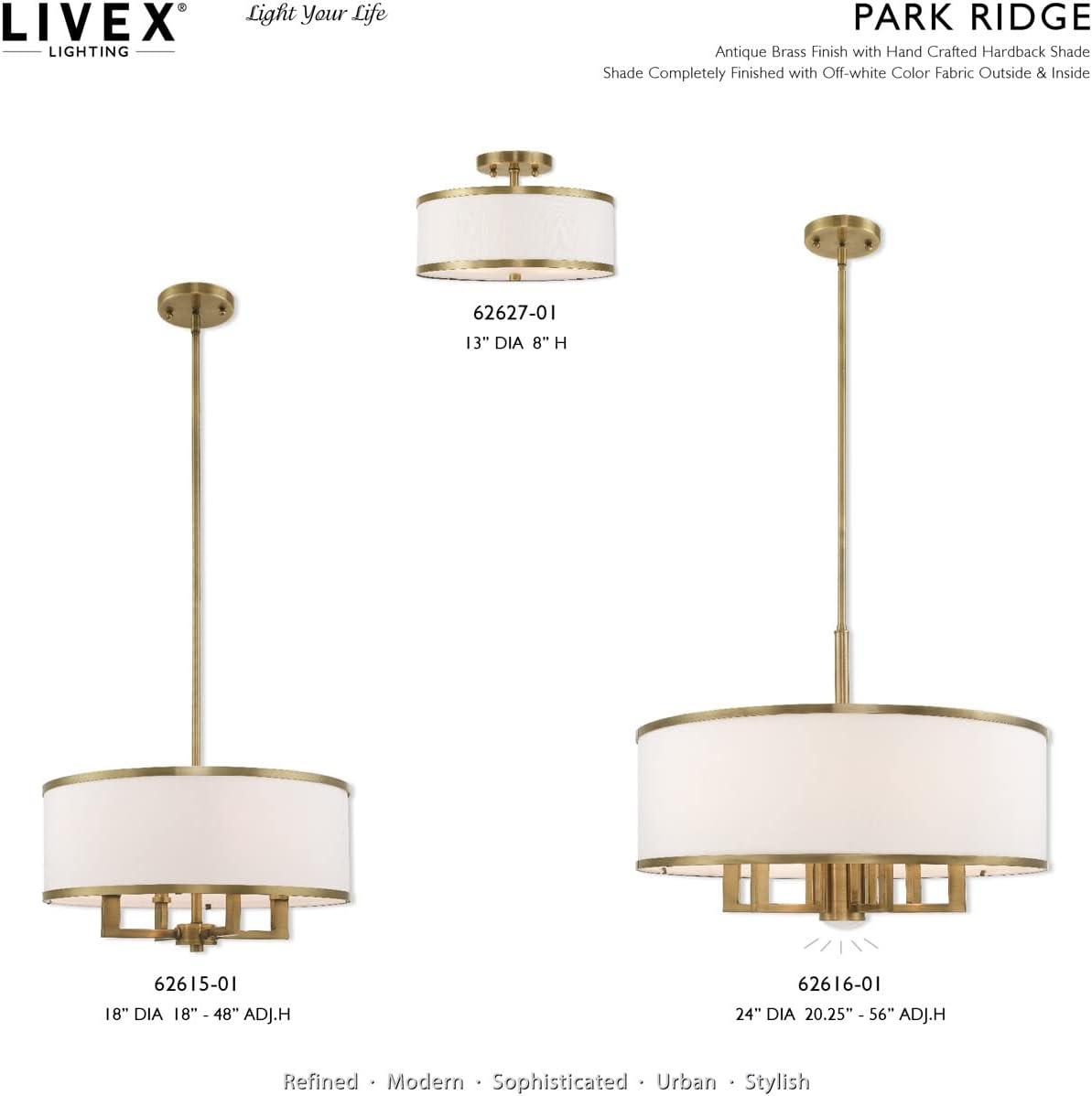 Livex Lighting Park Ridge 6 - Light Chandelier in  Antique Brass