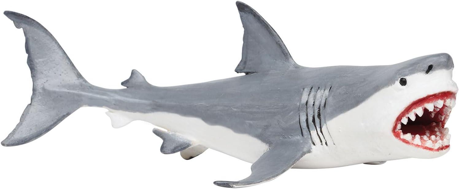 Safari Ltd 7.25" Gray and White Megalodon Figurine