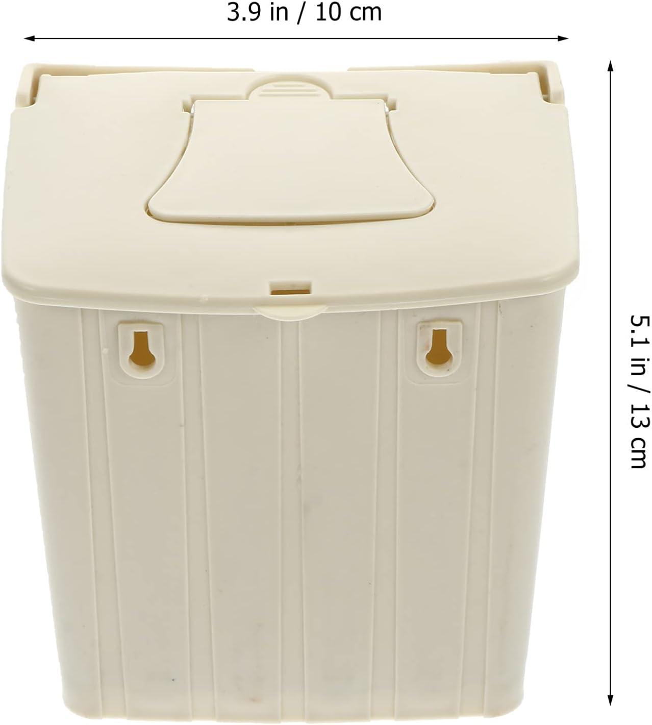 Off-White Plastic Parakeet Nesting Box with Perch