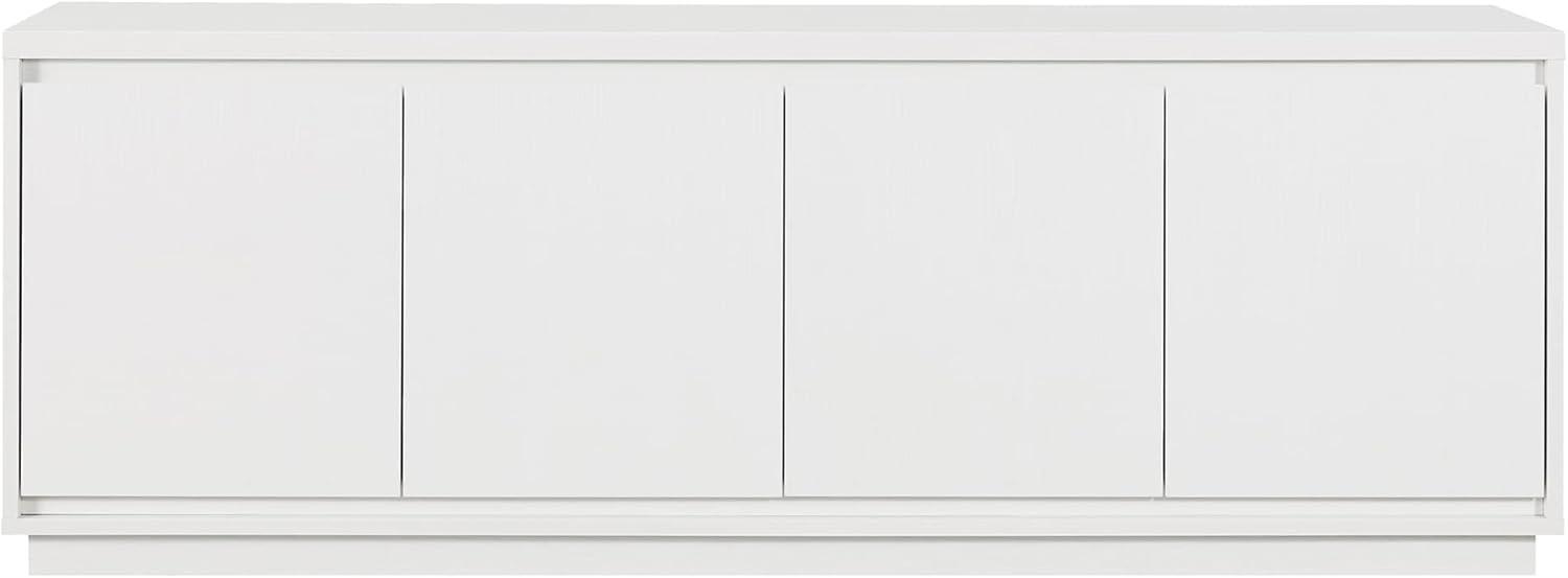 Evelyn&Zoe Presque Rectangular TV Stand for TV's up to 75", White