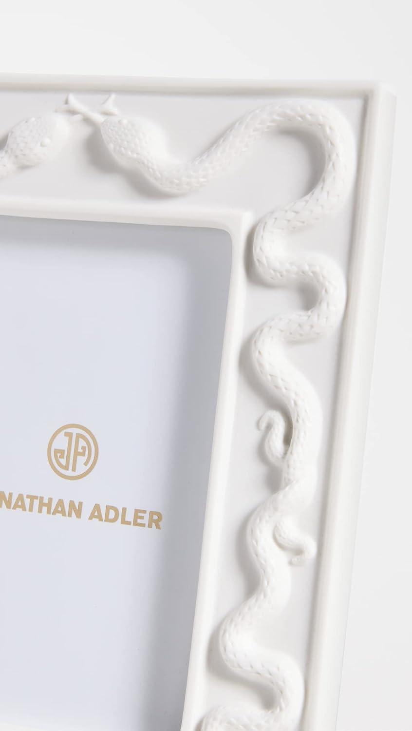 Jonathan Adler Eden White Ceramic Picture Frame
