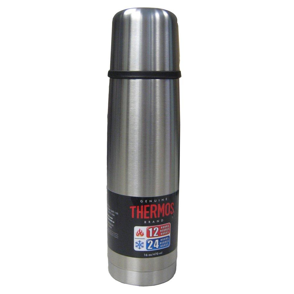 Thermos Vacuum Insulated Compact Beverage Bottle - 16 oz. - Silver/Black