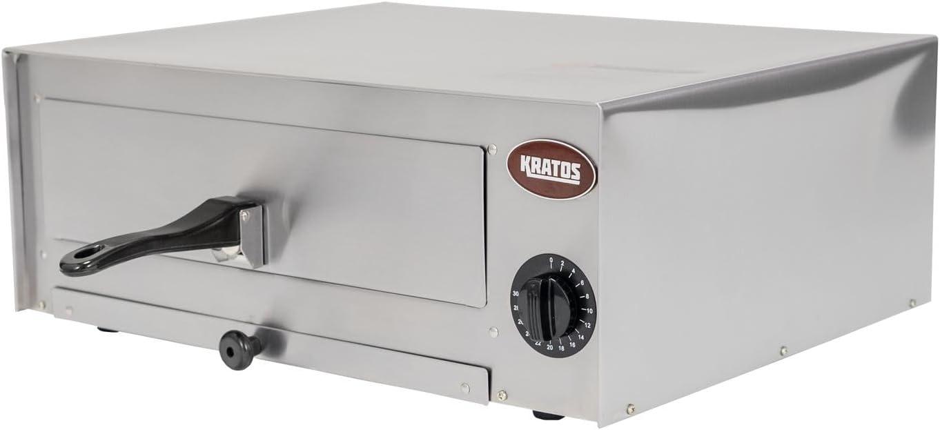 Kratos 29M-004 Countertop Electric Pizza Oven, 120V, 1450 Watts, Stainless Steel Pizza Oven Cooks Pizzas up to 12" in Diameter