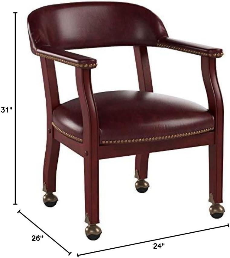 Captain's Chair with Casters - Boss Office Products