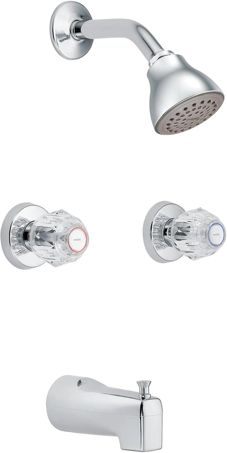 Chateau Tub and Shower Faucet with Knob Handles