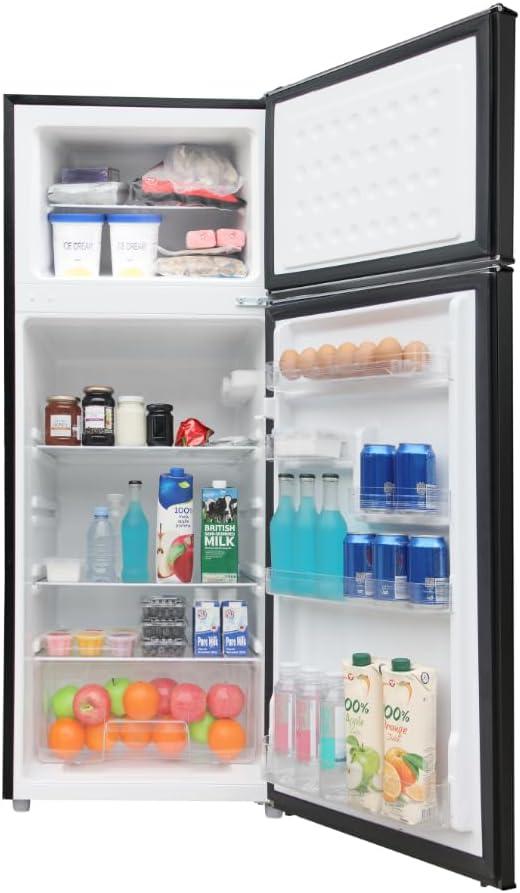 Hamilton Beach 7.5 Cu. Ft. Retro Top Freezer Refrigerator, Black