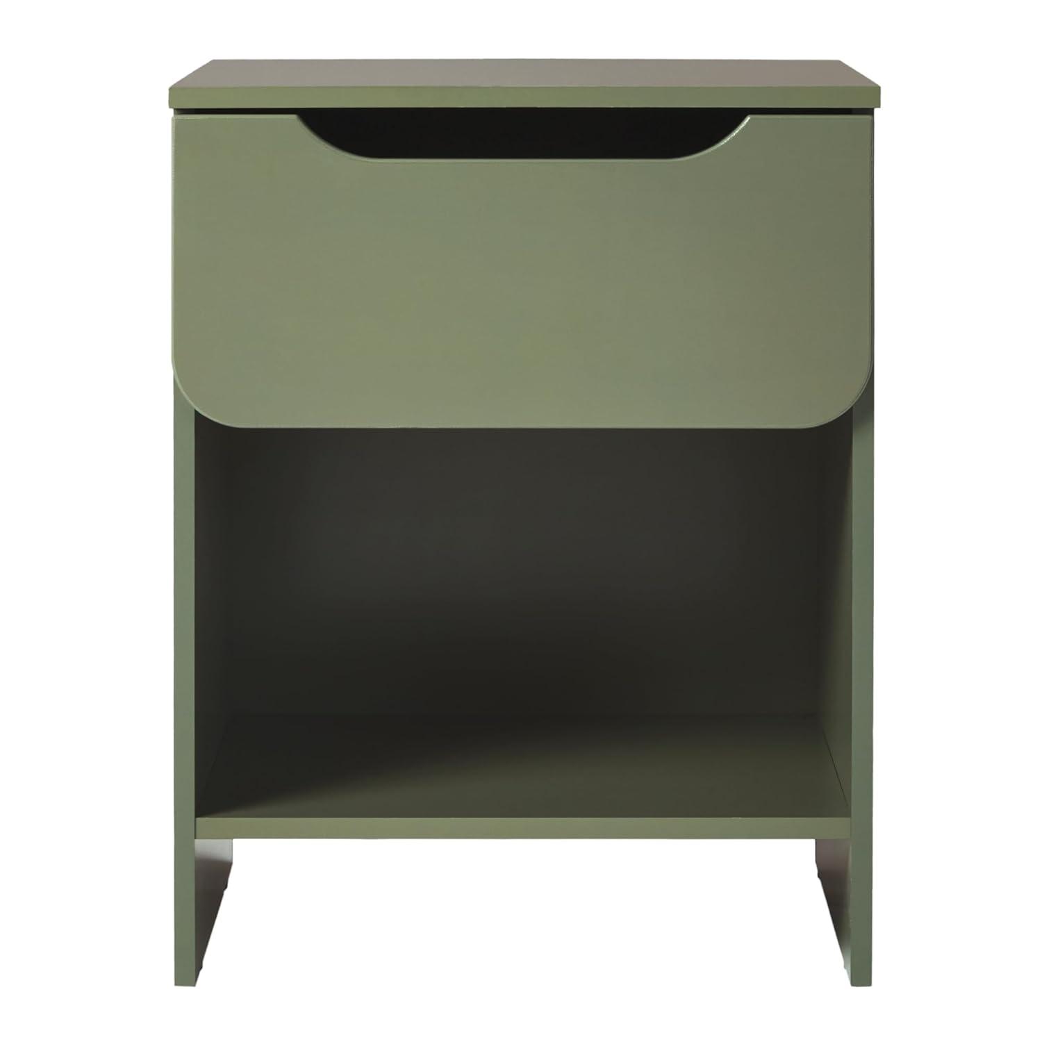 Ebern Designs Jaqualine 1-Drawer Nightstand with Storage Cubby