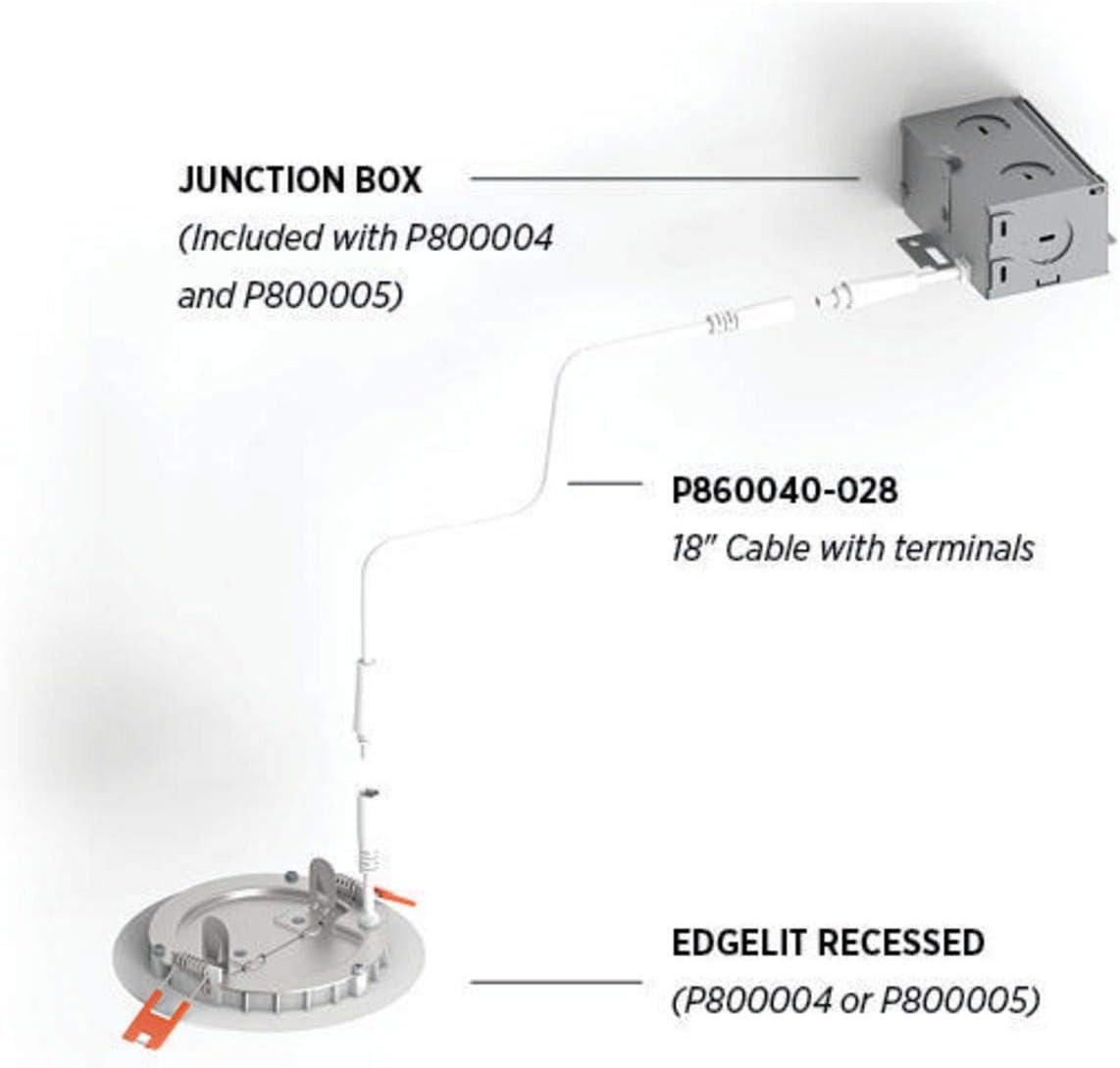 Slim Profile White Aluminum LED Downlight for Indoor/Outdoor