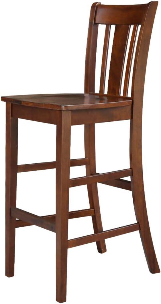 Espresso San Remo 30" Solid Wood Barstool