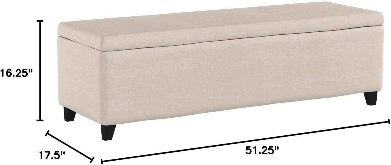 Lucinda Fabric Storage Ottoman Bench - Christopher Knight Home