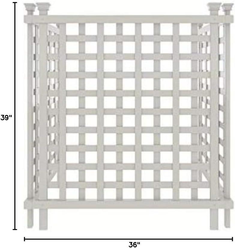 3.5 Ft. H X 3.25 Ft. W x 3 Ft. L Liberty Lattice Air Conditioning Cover No Dig Screen Kit