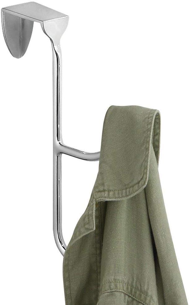 iDesign Silver Steel Medium Orbinni Over the Door Double Hook 10 lb. cap. 1 pk