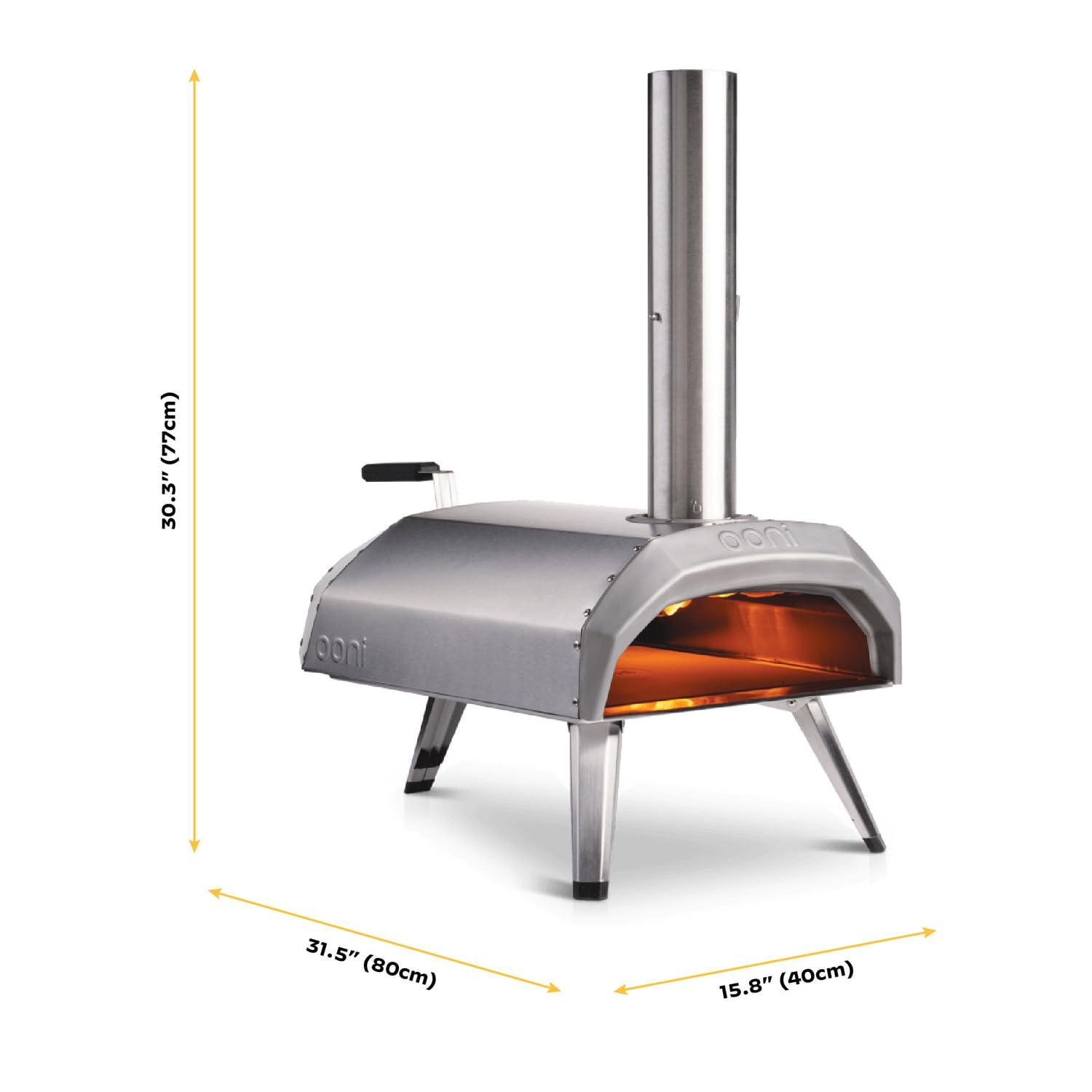 Ooni Karu 12 Multi-Fuel Outdoor Pizza Oven, Portable Wood Fired and Gas Pizza Oven