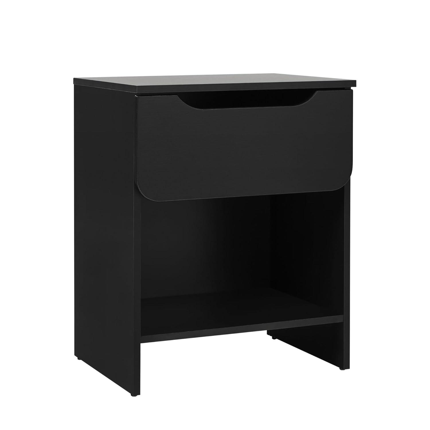 Ebern Designs Jaqualine 1-Drawer Nightstand with Storage Cubby