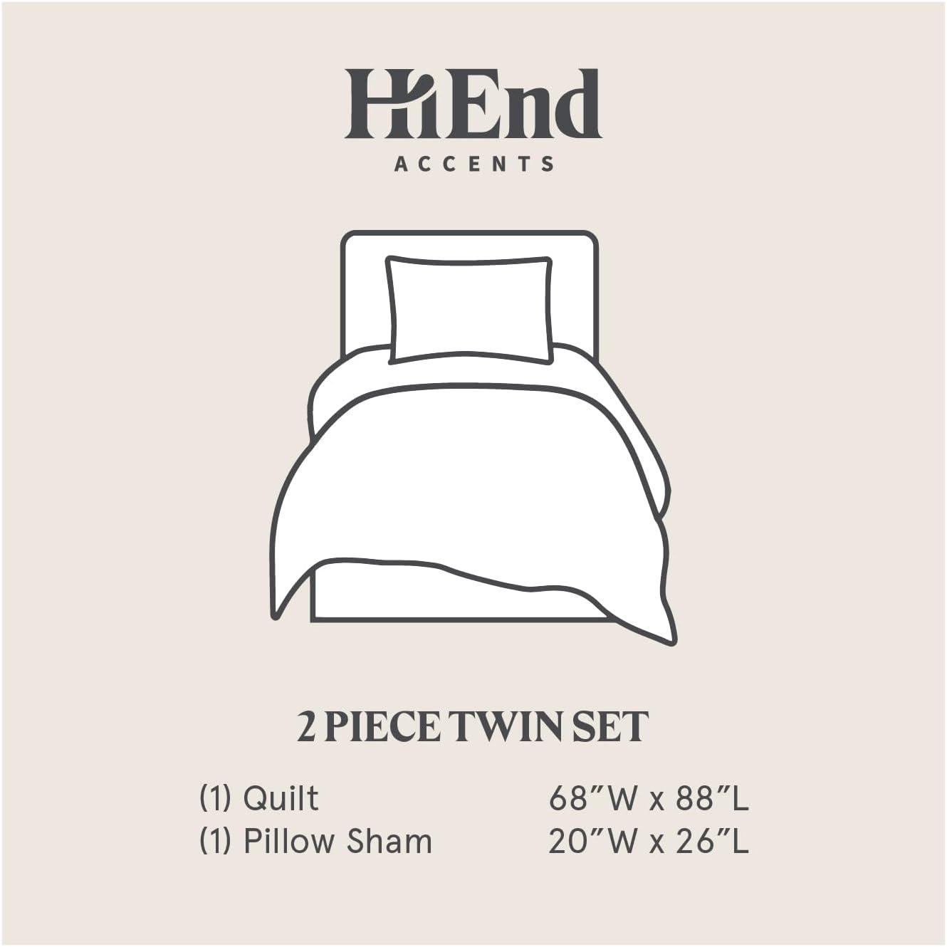 Paseo Road by HiEnd Accents Abbie Cotton Paisley Western Chic Casual Southwestern Reversible Quilt Set