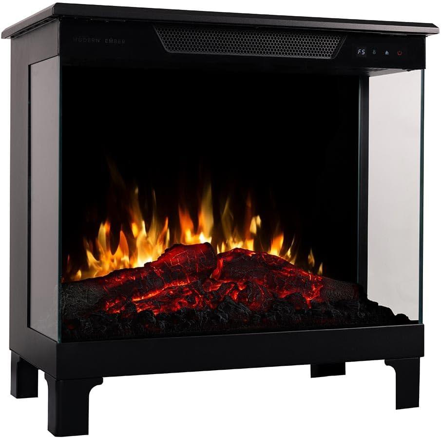 Modern Ember Skyline Smart 3-SidedElectric Fireplace Stove Heater