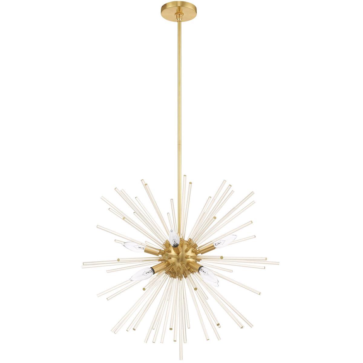 Livex Lighting Utopia 8 - Light Chandelier in  Satin Brass