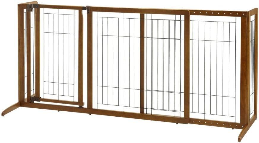 Richell Wood Free Standing Pet Gate