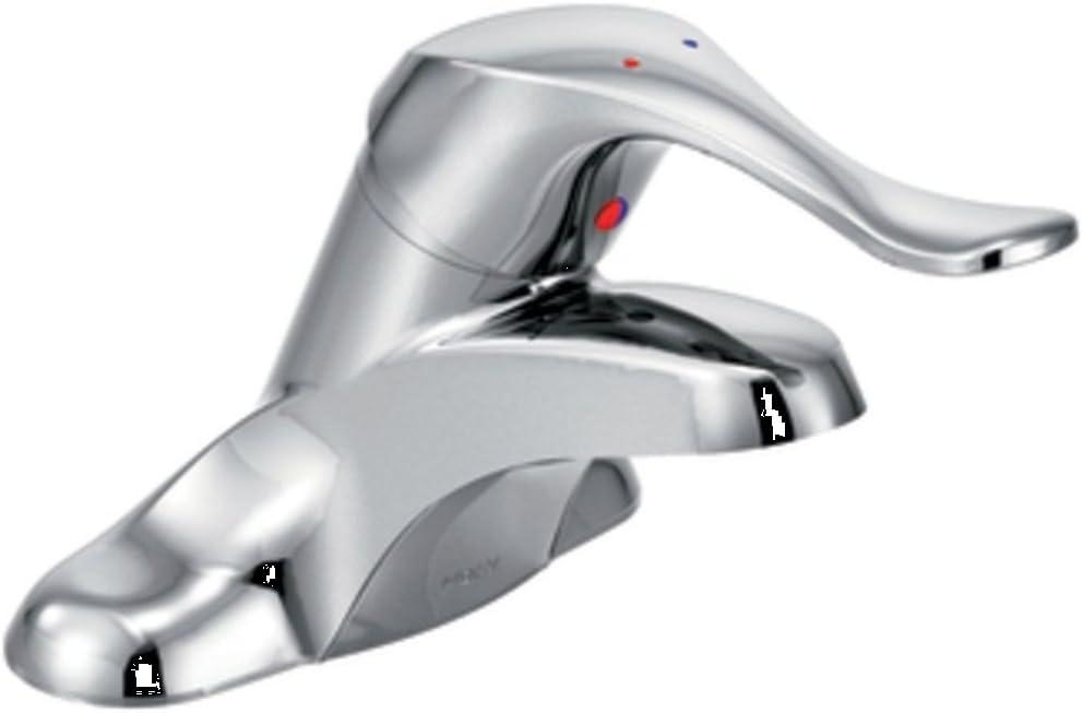 Sleek Chrome Single-Handle Centerset Eco-Friendly Bathroom Faucet