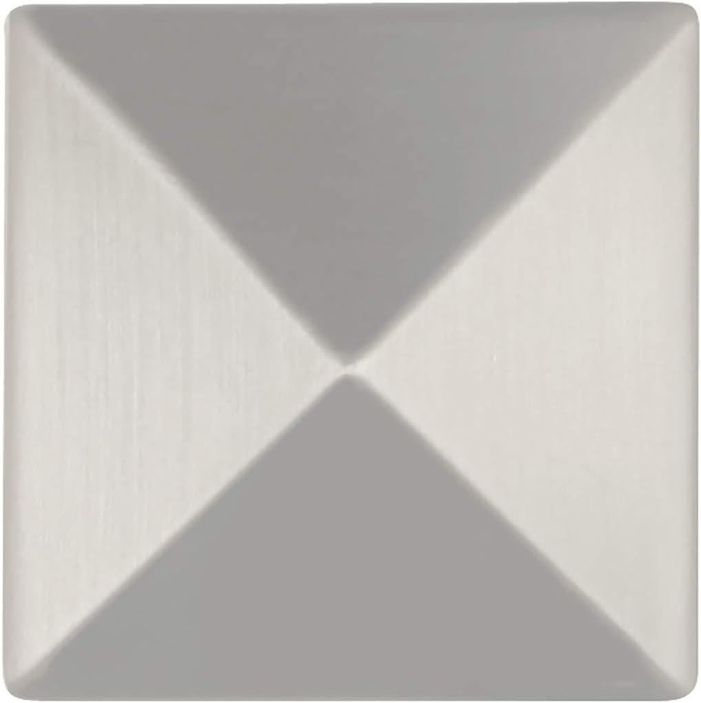 Studio Collection Knob 1 Inch Diameter Polished Nickel Finish