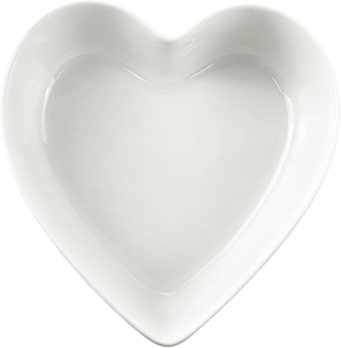 Heart-shaped Bowls for Salad Soup Snack Dessert Best Kitchen Household Cooking Gifts for Home Kitchen, White