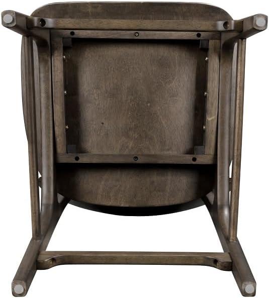 Boraam Solvang Wood Counter Height Barstool Carbonite Finish