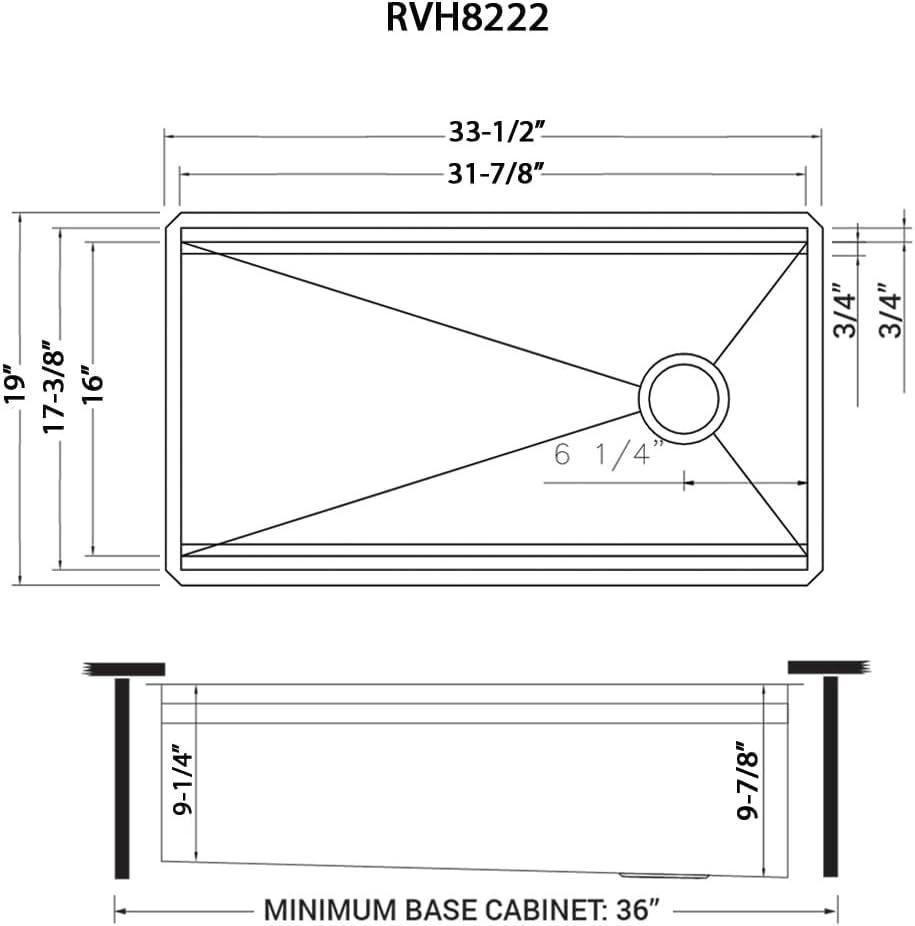 Ruvati 33-inch Workstation Two-Tiered Ledge Kitchen Sink Undermount 16 Gauge Stainless Steel