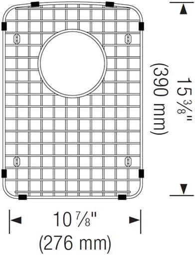 Blanco Diamond Stainless Steel Sink Grid with Protective Feet