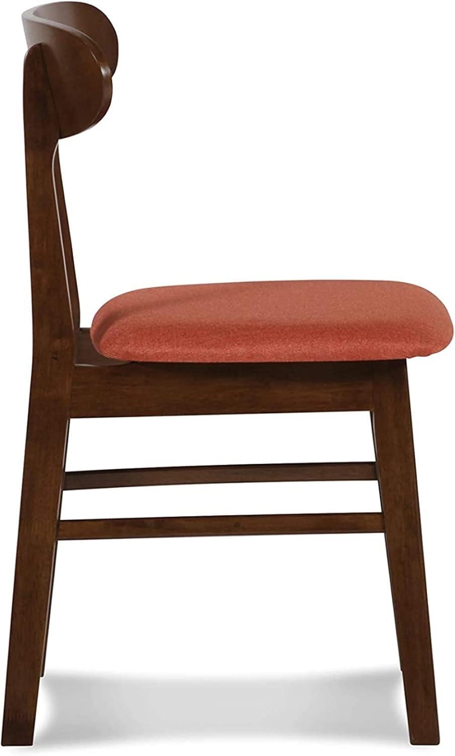 New Classic Furniture Morocco Wood Dining Chair in Orange (Set of 2)