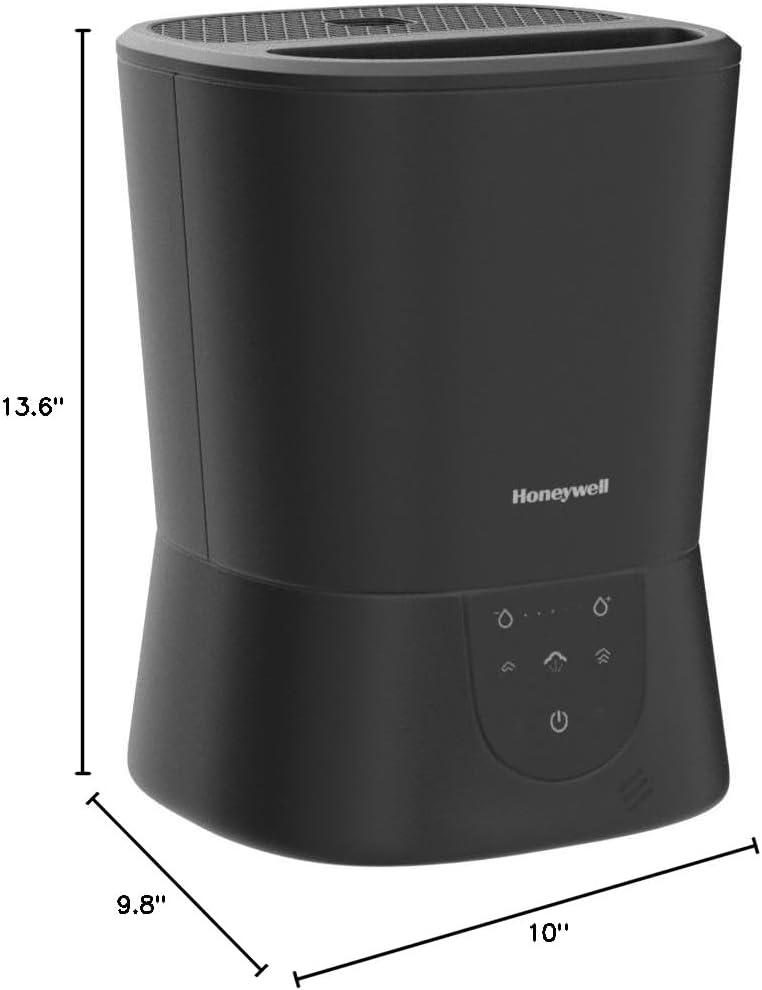 BEACHWATER POOL & SPA, LLC Easy-To-Care Filter Free Warm Mist Humidifier, Medium Rooms, 1.5 Gallon Tank – Humidistat For Bedroom, Home Or Office