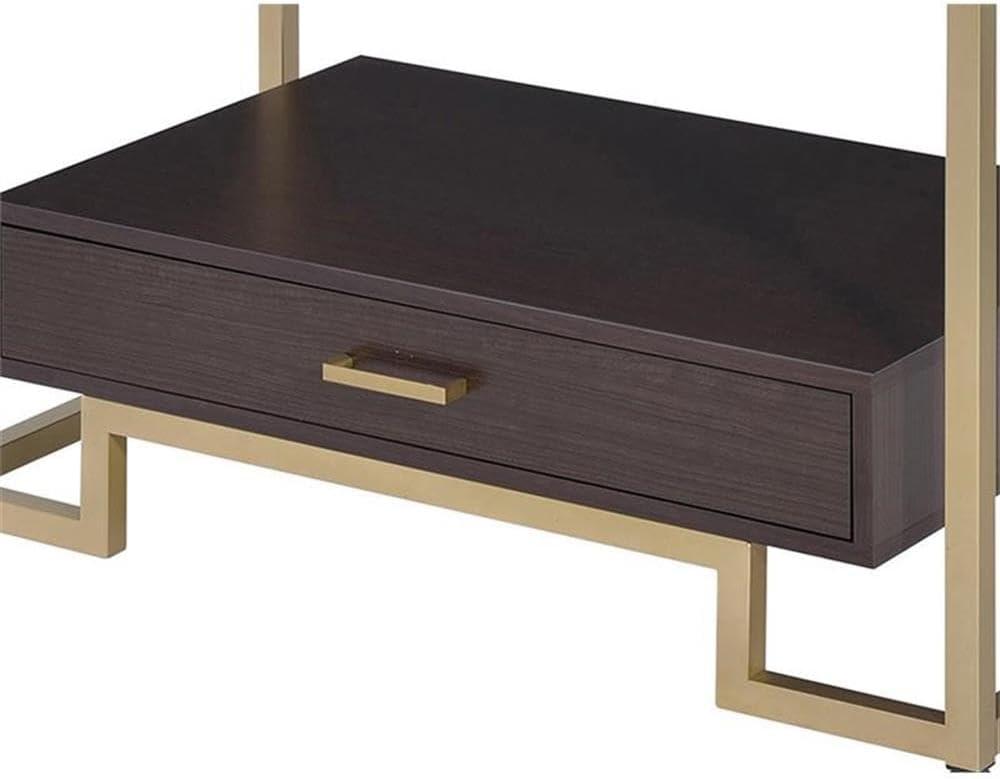 ACME Yumia Bookshelf in Gold