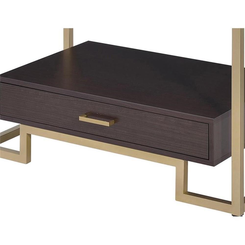 ACME Yumia Bookshelf in Gold