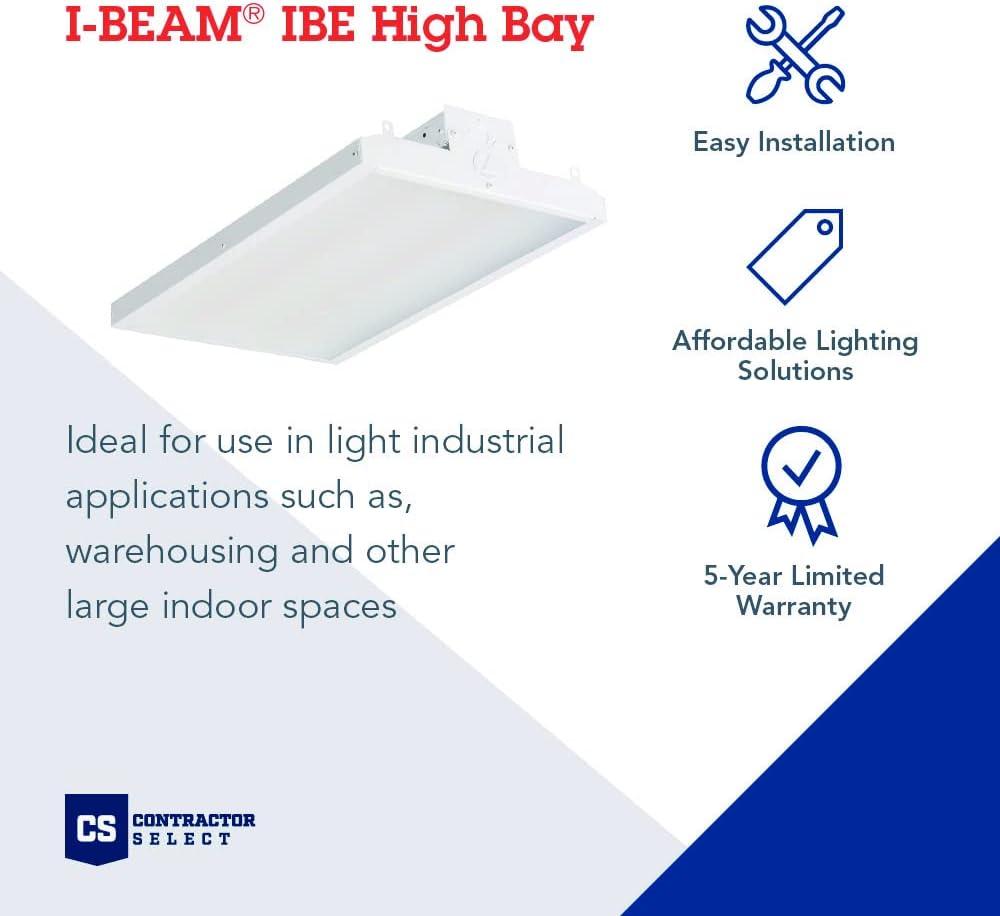 Lithonia Lighting Ibe 12Lm Mvolt Contractor Select I-Beam 22" Wide 12000 Lumen Led High