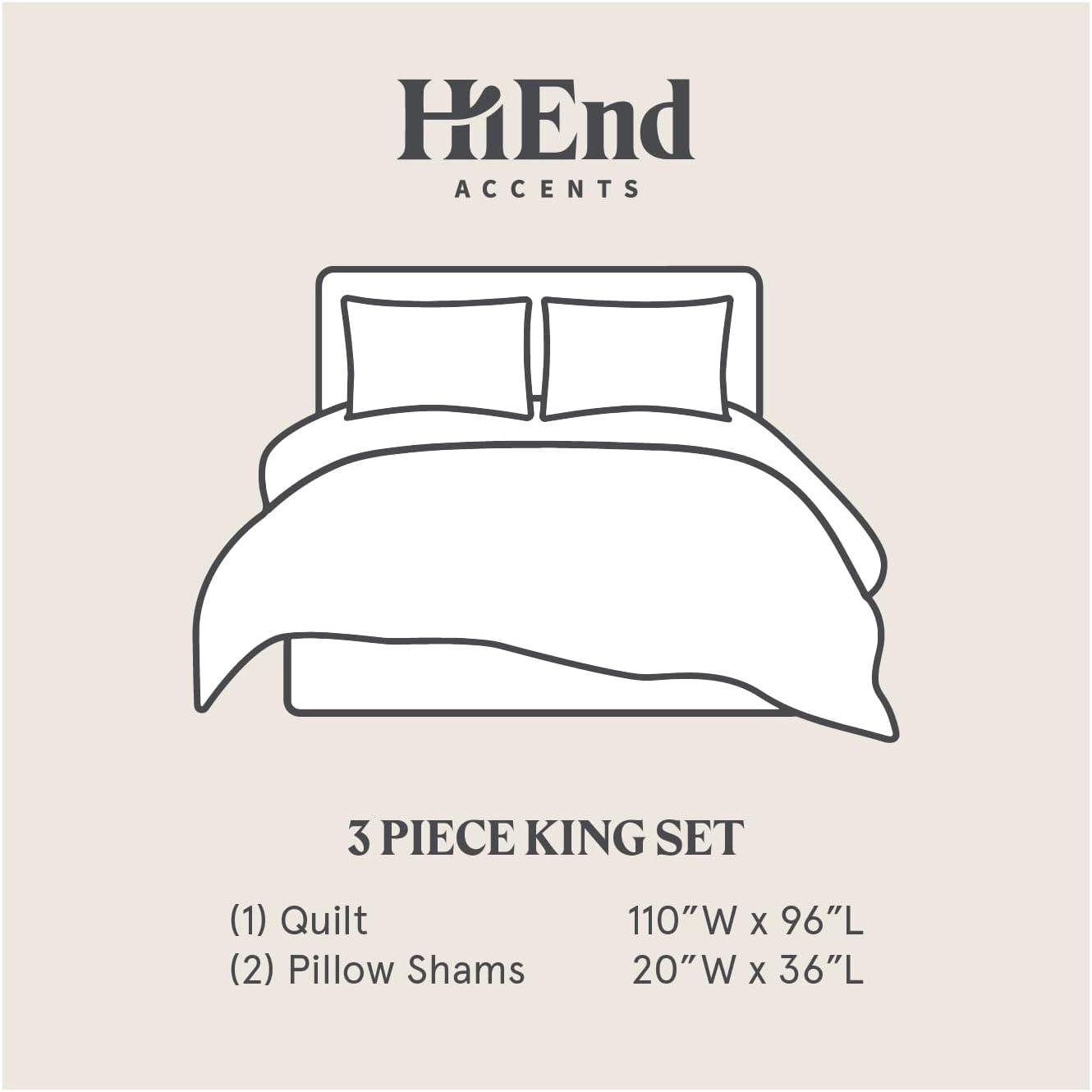 Paseo Road by HiEnd Accents Desert Sage Gray/Tan/White Aztec Print Cotton Southwestern Style Reversible Quilt Set