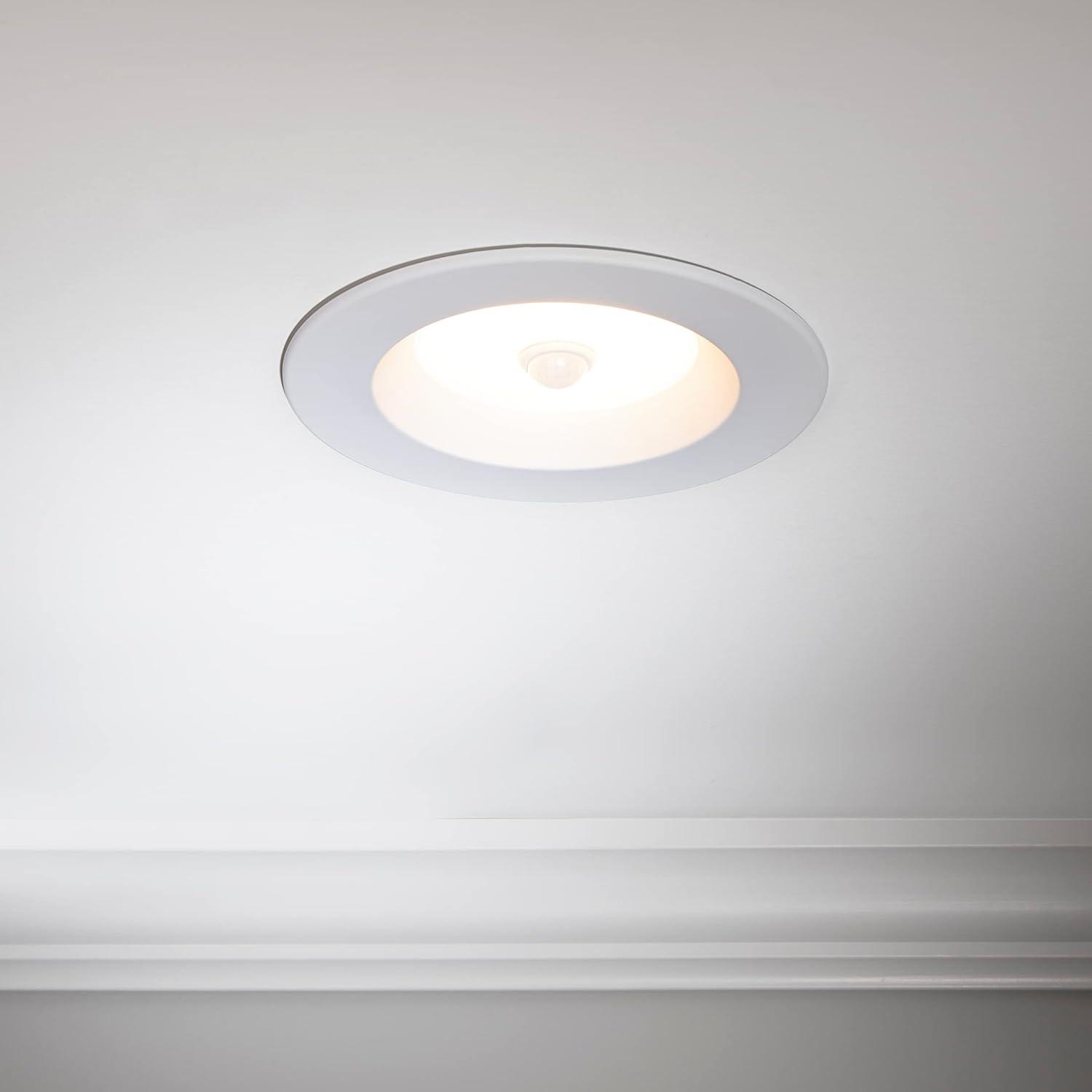 Maxxima 5 in. & 6 in. Retrofit LED PIR Motion Sensor Downlight - 1300 Lumens, 14 Watts, 5 CCT 2700K/3000K/3500K/4000K/5000K, Energy Efficient Indoor Ceiling Lighting Fixture