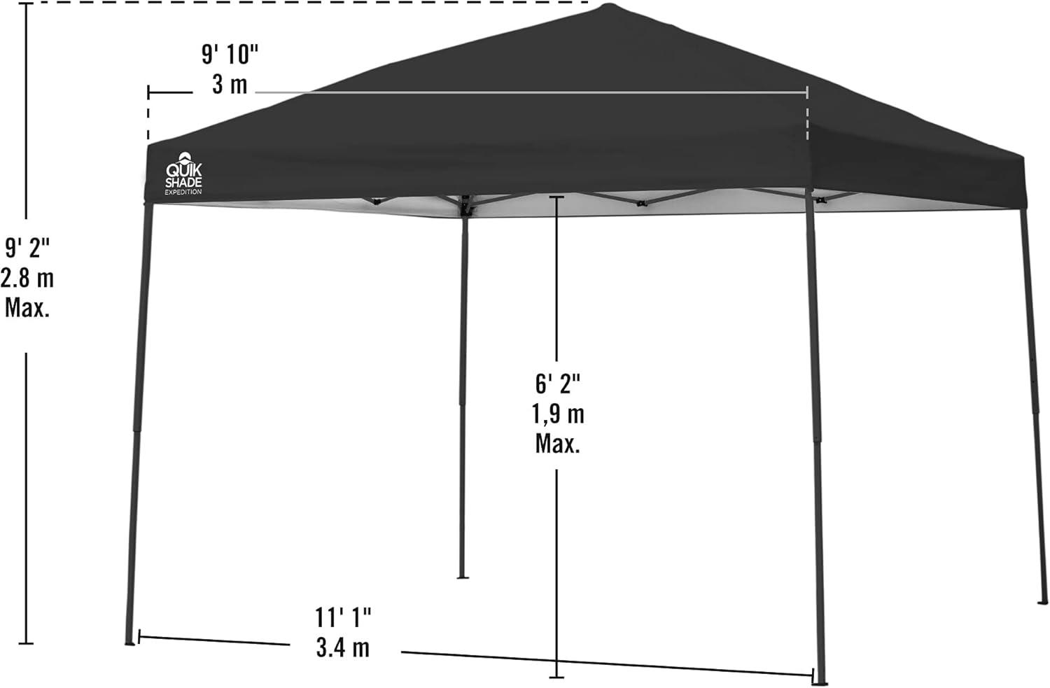 QuikShade Expedition 10 Ft. W x 10 Ft. D Steel Pop-Up Canopy & Reviews | Wayfair