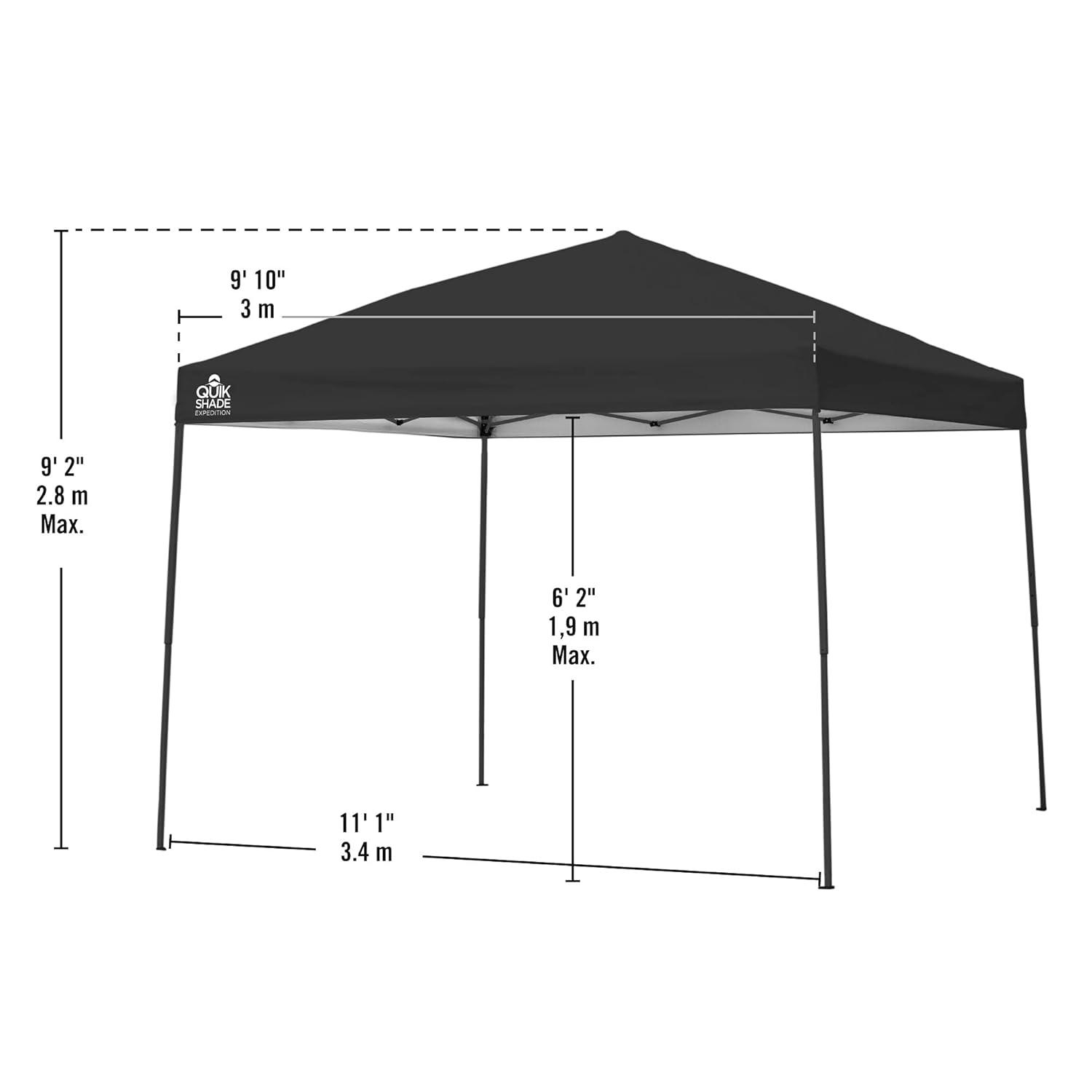 QuikShade Expedition 10 Ft. W x 10 Ft. D Steel Pop-Up Canopy & Reviews | Wayfair